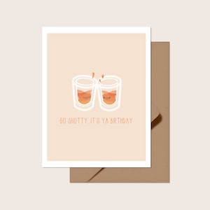 Go Shotty, es tu tarjeta de felicitación de cumpleaños / En blanco por dentro / Linda tarjeta punny, celebración de cumpleaños
