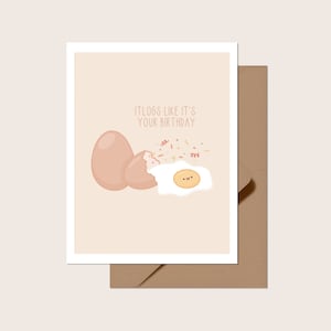 Itlogs Like It's Your Birthday Greeting Card | Puste wnętrze | Urocze kartki urodzinowe, dowcipne, filipińsko/tagalskie