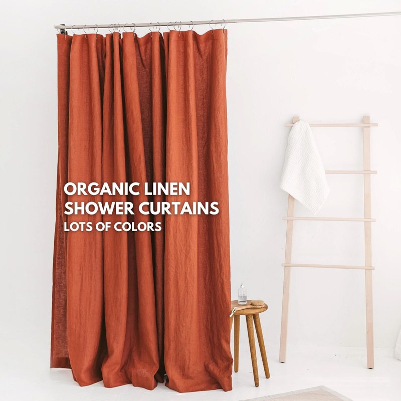 100 linen shower curtains Etsy.de