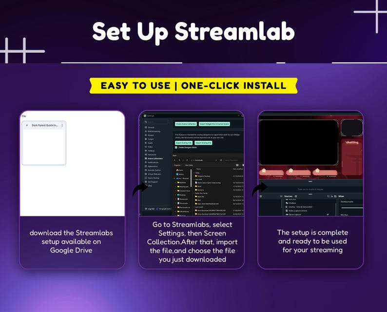 Galactic Dreamweave Animated Stream Pack/Galaxy Twitch Overlay/Cloud /Purple Overlay/Celestial Twitch Overlay/Streaming Assets/Dark Souls image 6