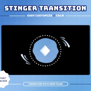Calm Animated Stream Transition/Stream Overlay/Transition/Panels/Pastel/Calm Theme/Simple/Smooth/BabyBlue/Snow/Liquid/Winter/Cute Theme