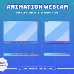 Desktop View Pop-up Animated Stream Package/stream - Etsy