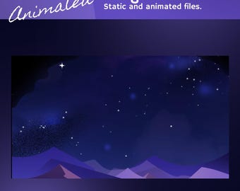 Cosmic Fantasy Stinger Transition: Purple Celestial Night for Twitch and OBS/Streamlabs