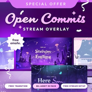 Custom Overlay Package for Twitch, Kick, YouTuber | Simple Clean Overlay | Animated Alert | Twitch Overlay | Perfect for Gamers | Streaming