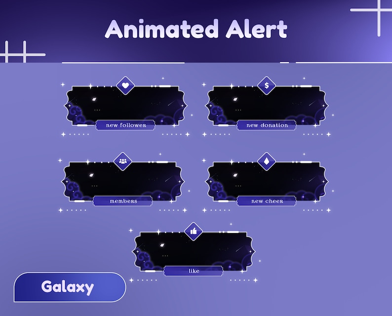 Photo Alert Screens Midnightbreeze Animated Stream Alerts/notification/transition/stream ...