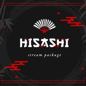 Pacote de fluxo animado Hisashi/Sobreposição de fluxo/Tema japonês/Transição/Painéis/Bambu/Tela do Japão/Simples/Cinza/Tema vermelho/