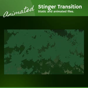 Transition Nature Nest Stinger : ambiance forêt verte confortable pour Twitch, TikTok et OBS/Streamlabs