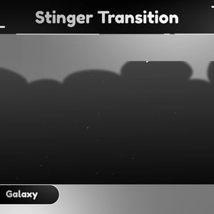 Atmosphere Animated Transition/Galaxy/Twitch Set/Panel/Stinger/Celestial Theme/Unique Stream/Aesthetic Dark/Black theme stream overlay