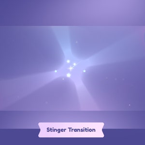 Transition de flux animé cosmique VTuber/Superposition de flux/Transition/panneaux/VTuber Designs/Etsy VTuber/Etsy Aesthetic/Etsy Kawaii/EtsyArt