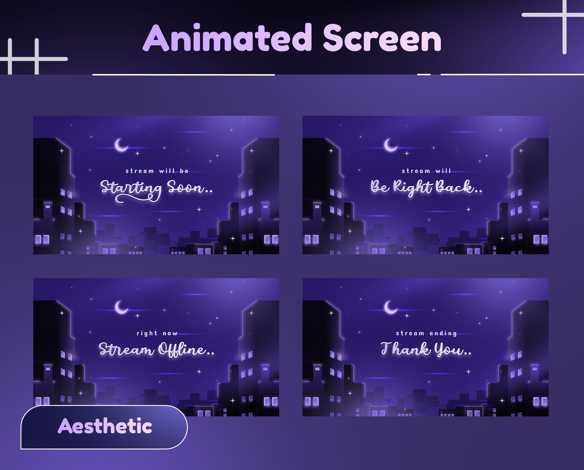 Metropolitan Animated Stream Screen/transition/stream Overlay