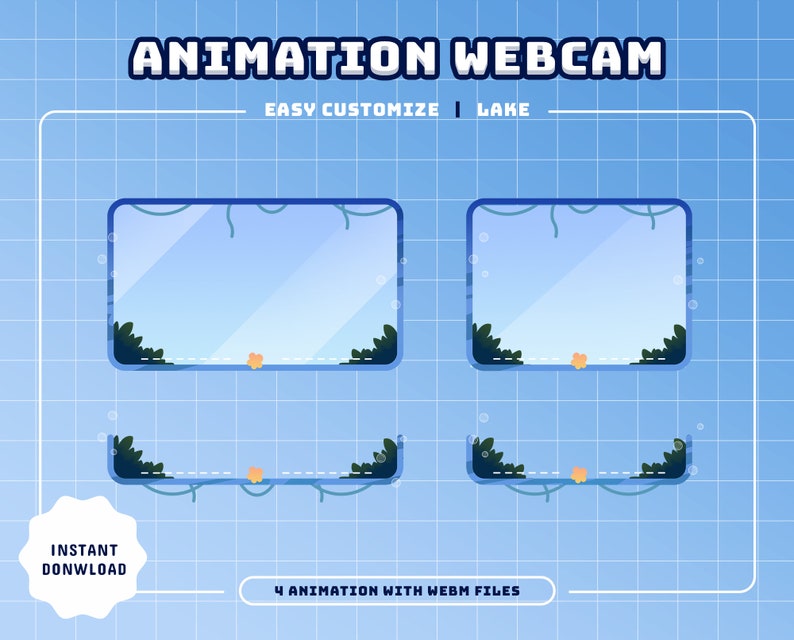 Lake Animated Stream Package/stream Overlay/stream Package/sea Theme ...