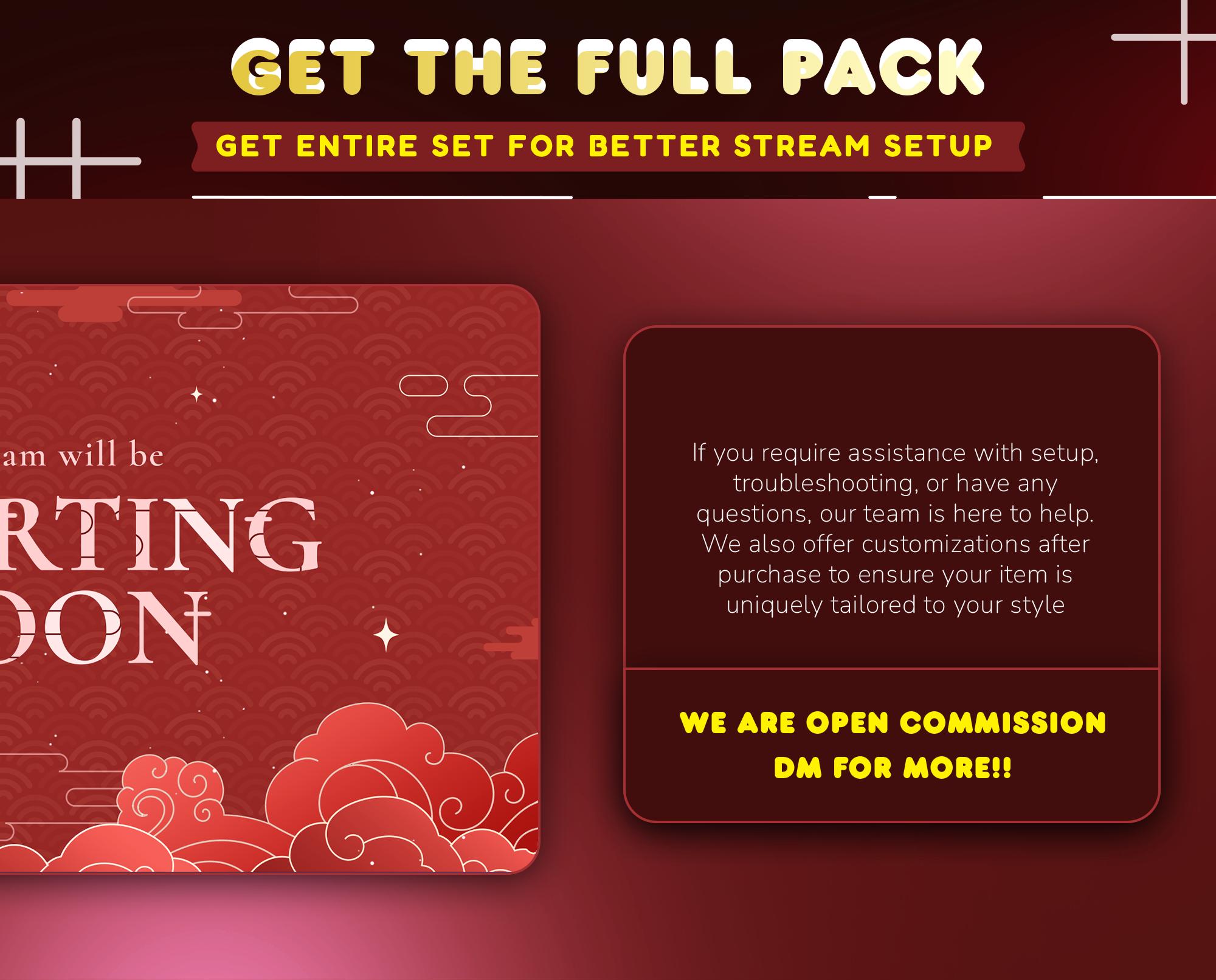 Scarlet Horizon Animated Stream Transition Package for Twitch/clouds ...