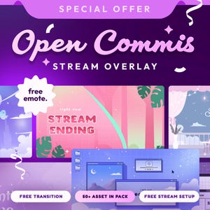 Custom Cute Overlay Package for Vtuber & Streamer | Personalized Stream Overlay | Animated Twitch Overlay | Kawaii Stream Design for Gamers
