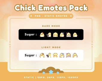 困惑したひよこの絵文字パック：かわいいカワイイ絵文字（デジタル
