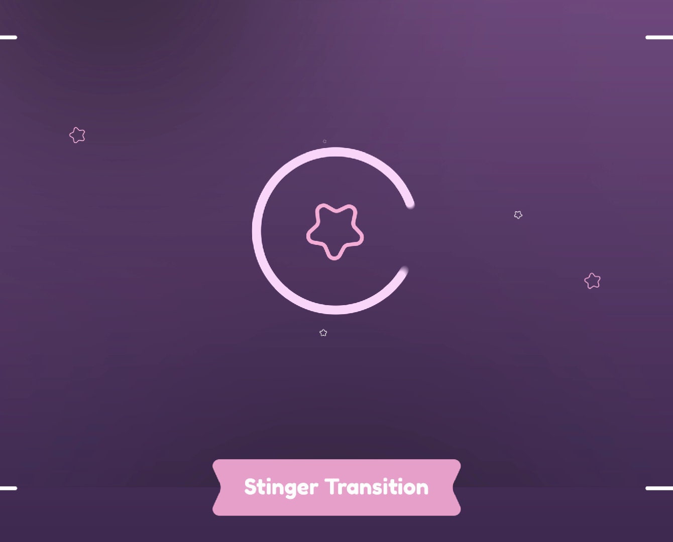 Stardust VTuber Animated Stream Transition/Stream Overlay/Transition/Panels/VTuber Designs/Etsy VTuber/Etsy Aesthetic/Etsy Kawaii