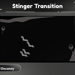 Dark Shade Animated Stream Transition/Stinger/Stream Overlay/Horror/Cute/Skull/Scary/Calm Theme/Dark/Gothic/Halloween/Hallow Stream/Haunted