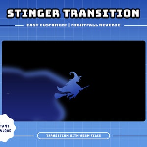 Nightfall Witch Stream-övergång - Animerad Stinger (Webm)