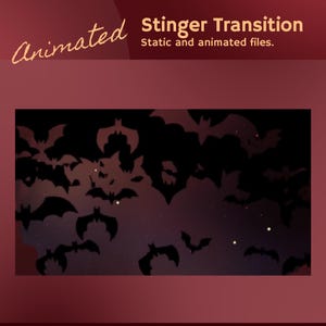 Dark Gothic Stinger Transition | Bloodthorn Animated Pack | Twitch Youtube Kick | VTuber Overlay Assets | OBS Streamlabs