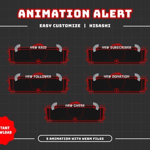 Hisashi Animated Alert Package/Stream Overlay/Japanese Theme/Transition/Panels/Bamboo/Japan Screen/Simple/Grey/Red Theme