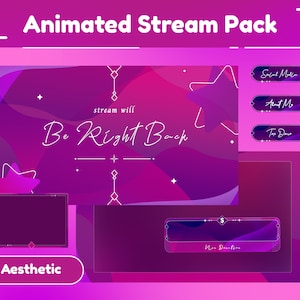 Epiphany-geanimeerd streampakket/overgang/stream-overlay/panelen/girly/schattig thema/roze/lijnen/eenvoudig/koud/vrouwelijk/mooi/vtuber