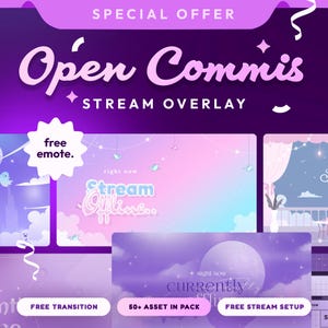 Custom Vtuber Overlay Package for Twitch | Animated Stream Overlay Bundle | Cute Stream Alerts | Personalized Streaming Assets for Creators