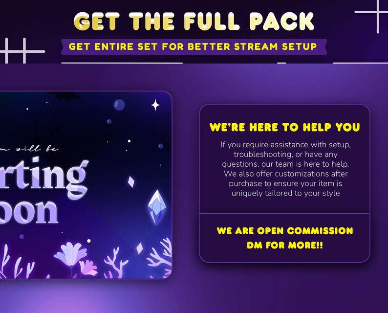 Undersea Cascade Animated Stream Alert Package for Twitch/sparkling ...