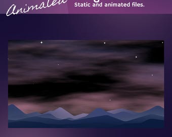 Twilight Dreamscape Stinger Transition: Ethereal Purple Galaxy for Twitch and OBS/Streamlabs