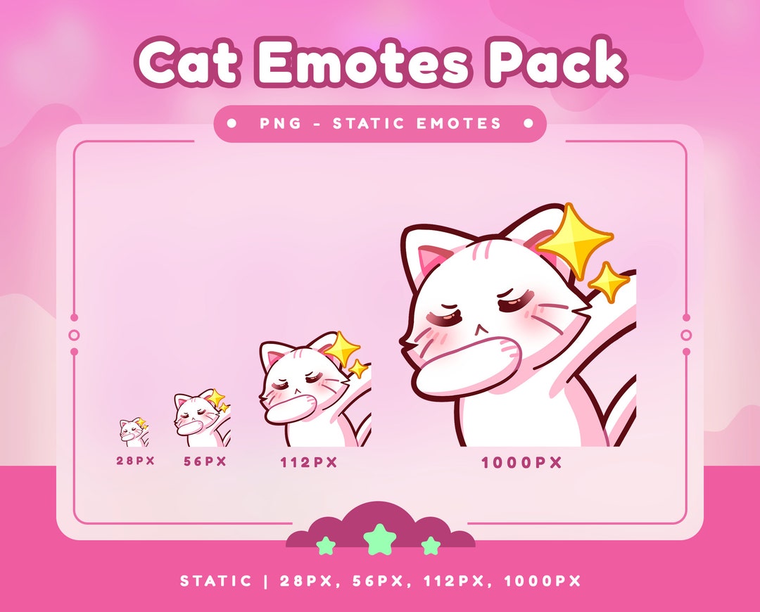Dab Pose Cat Emotes Pack - Cute Cat Emote/emote Bundle/discord/youtube ...