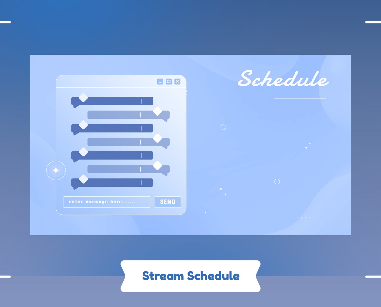 Blue Chromatic Animated Stream Package/stream Overlay/transition/panels ...