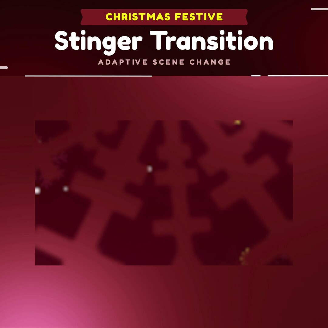 Christmas Festive Animated Stinger Transition for Twitch/merry ...
