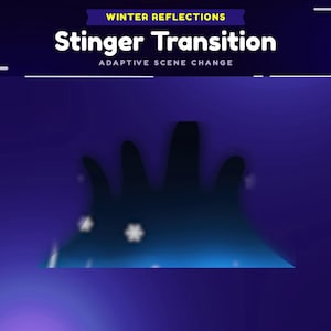 Winter Reflections Animated Stinger Transition for Twitch/Aesthetic Winter Stinger for OBS Studio/Snow White Season Notification Transition