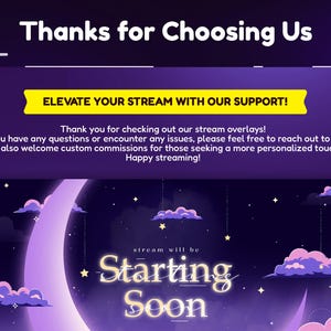 Galactic Dreamweave Animated Stream Pack/Galaxy Twitch Overlay/Cloud /Purple Overlay/Celestial Twitch Overlay/Streaming Assets/Dark Souls image 7
