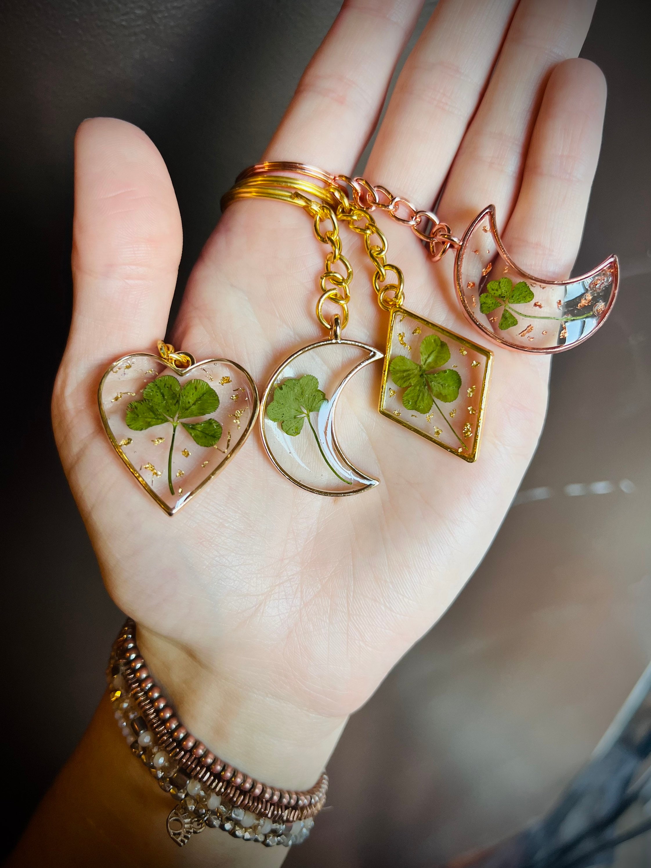 K-7 DIOR four-leaf clover XINGX tassel necklace bracelet for women