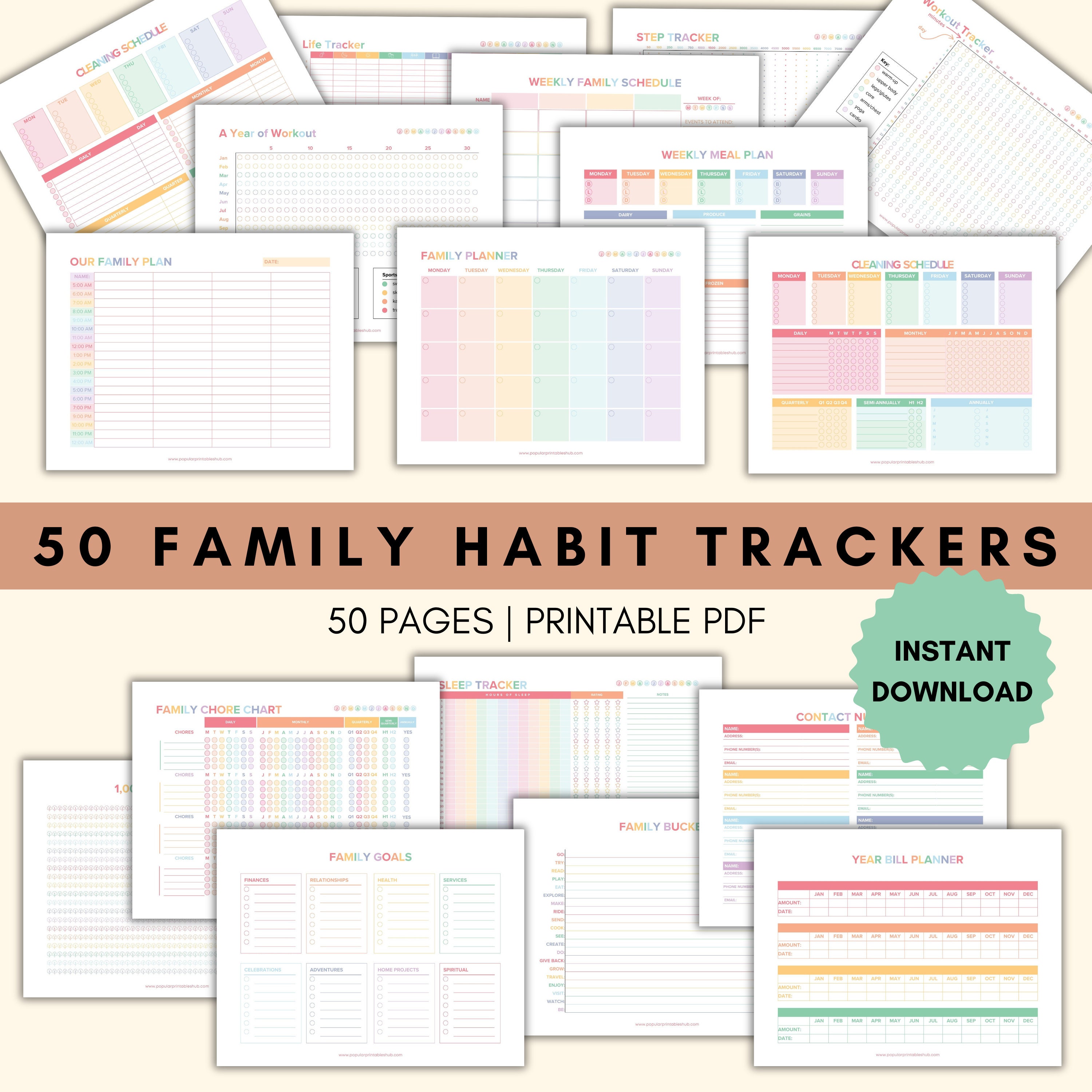 Planificateur d’habitudes familiales saines
