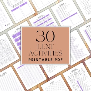 Catholic Lent Activities | Lent Countdown | Family Lent Activity | Family Lent Printable | Lenten Activities | Ash Wednesday