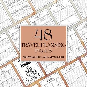 Travel Journal | Planner Template | Vacation Planner Bundle | Travel Planner Printable - Travel Planner Itinerary | Travel Templates