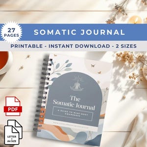 Somatic Journal - Emotional Regulation - Trauma Therapy - Healing Prompts - Body Awareness - Self-Care Tools - Coping Skills