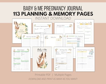 Journal de grossesse | Bosse à bébé | Jalon de la grossesse | Cadeau de nouvelle maman | Journal de grossesse | Livre de mémoire de grossesse | Annonce de grossesse