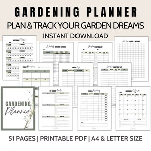 Gardening Planner | Gardening Binder | Garden Tracker | Gardening Organiser | Vegetable Gardening | Plant Care Planner | Gardening Log