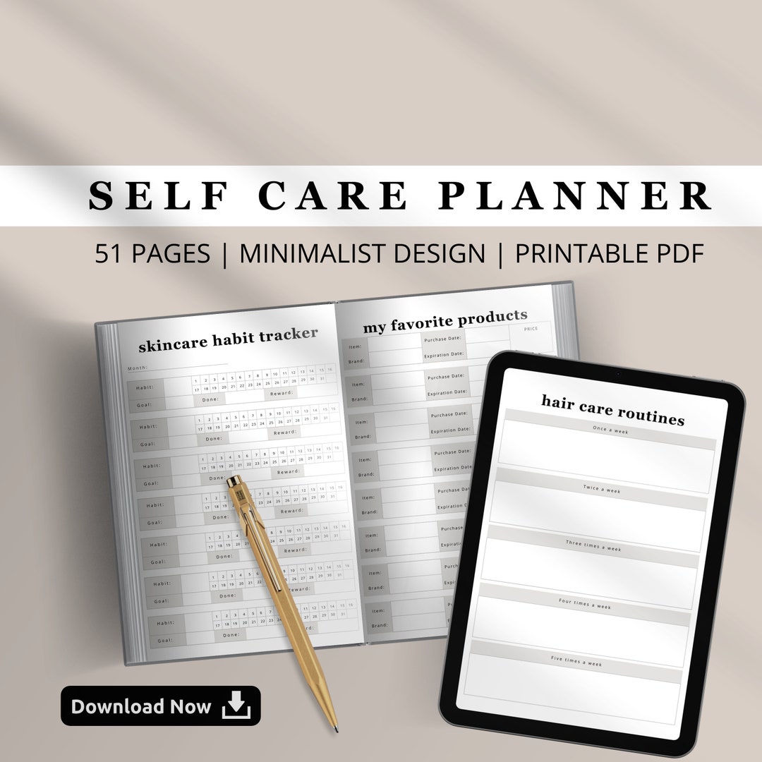 Self Care Planner | Self Love Journal | Wellness Journal | Anxiety ...