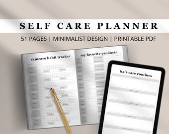 Self Care Planner | Self Love Journal | Wellness Journal | Anxiety Journal | Wellness Planner | Gratitude Journal Ipad | Self Care Journal