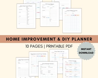 Renovation Budget | Interior Design Project Planner | Budget Binder Inserts | Renovation Checklist | Home Improvement | Remodel Expense