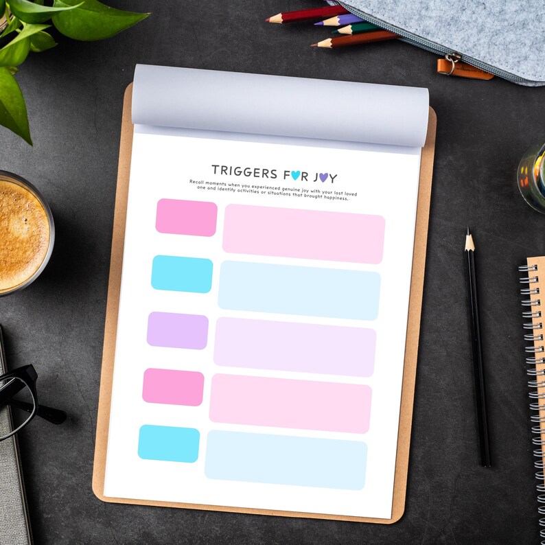 Grief Journal | Printable Template | Sympathy Gift | Stages of Grief ...