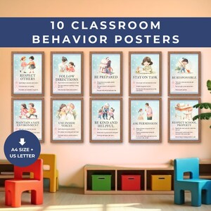 Classroom Rules Printable - Daycare Rules - Behavior Management - Teacher Resources - Download PDF