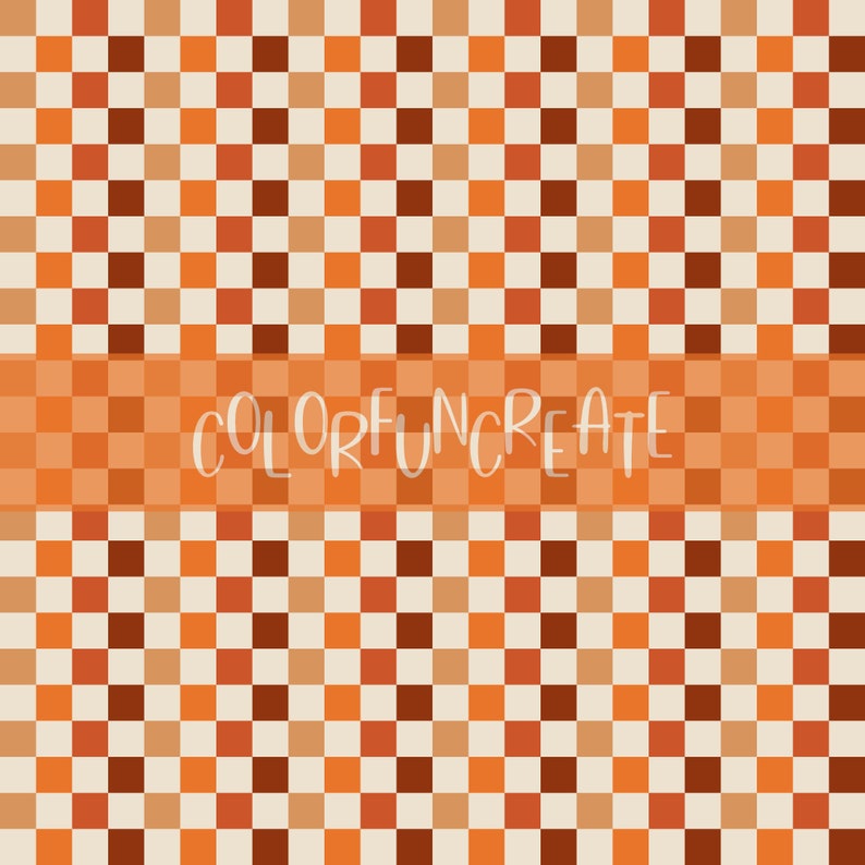Checker Rustic Rustic Fall Checkered Seamless Pattern, Checkered Pattern for Crafts ...