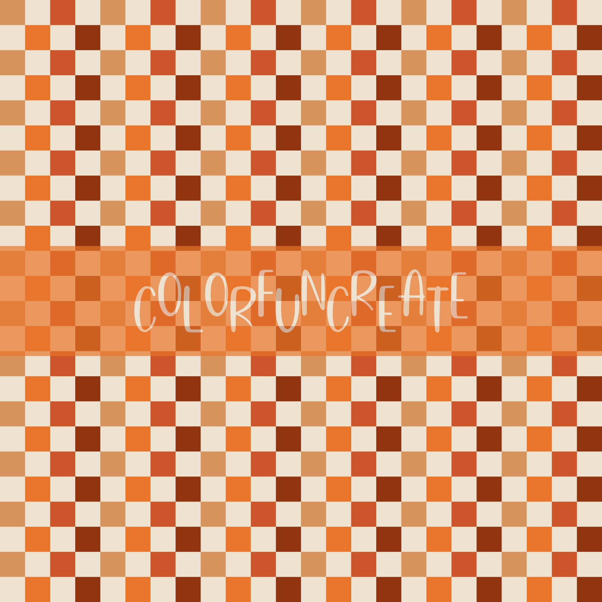 Rustic Fall Checkered Seamless Pattern, Checkered Pattern for Crafts ...