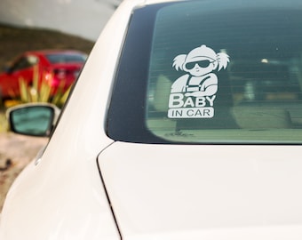 Baby in Car decal