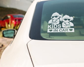 Kids in Car decal