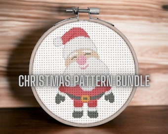 Christmas Cross Stitch Pattern Bundle – Holiday Needlework (PDF Pattern)