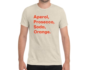 Aperol Spritz Men's Tee - Cocktail Series (MULTIPLE COLORS) T-Shirt, Shirt, Tee